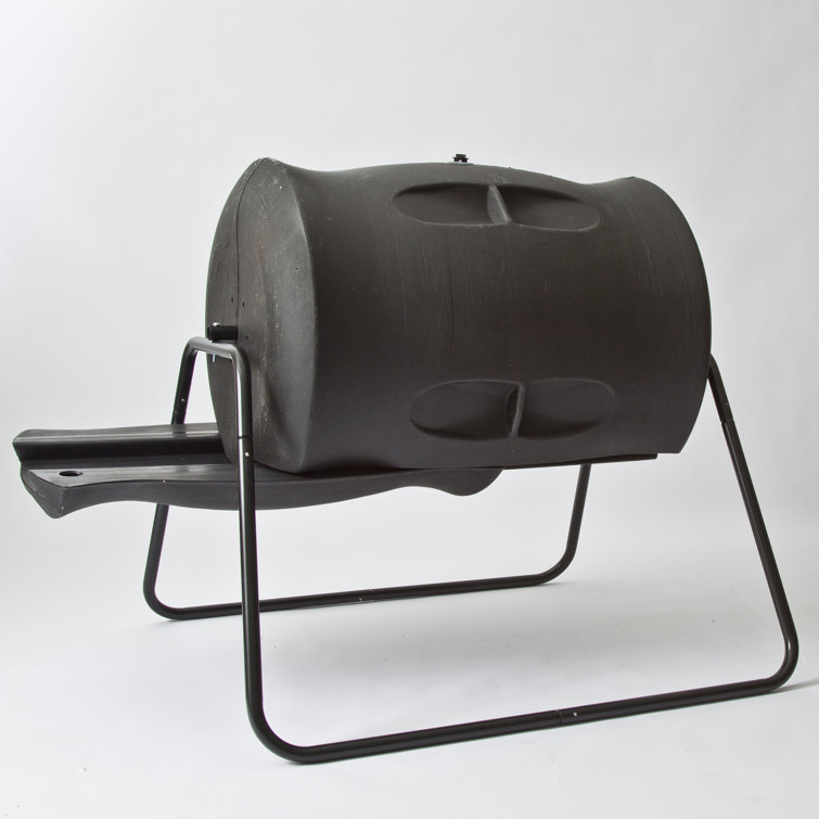 Algreen 55 Gal. Outdoor Tumbler Composter with Latching Lid & Reviews